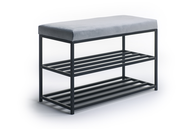 ławka do przedpokoju z półkami na buty